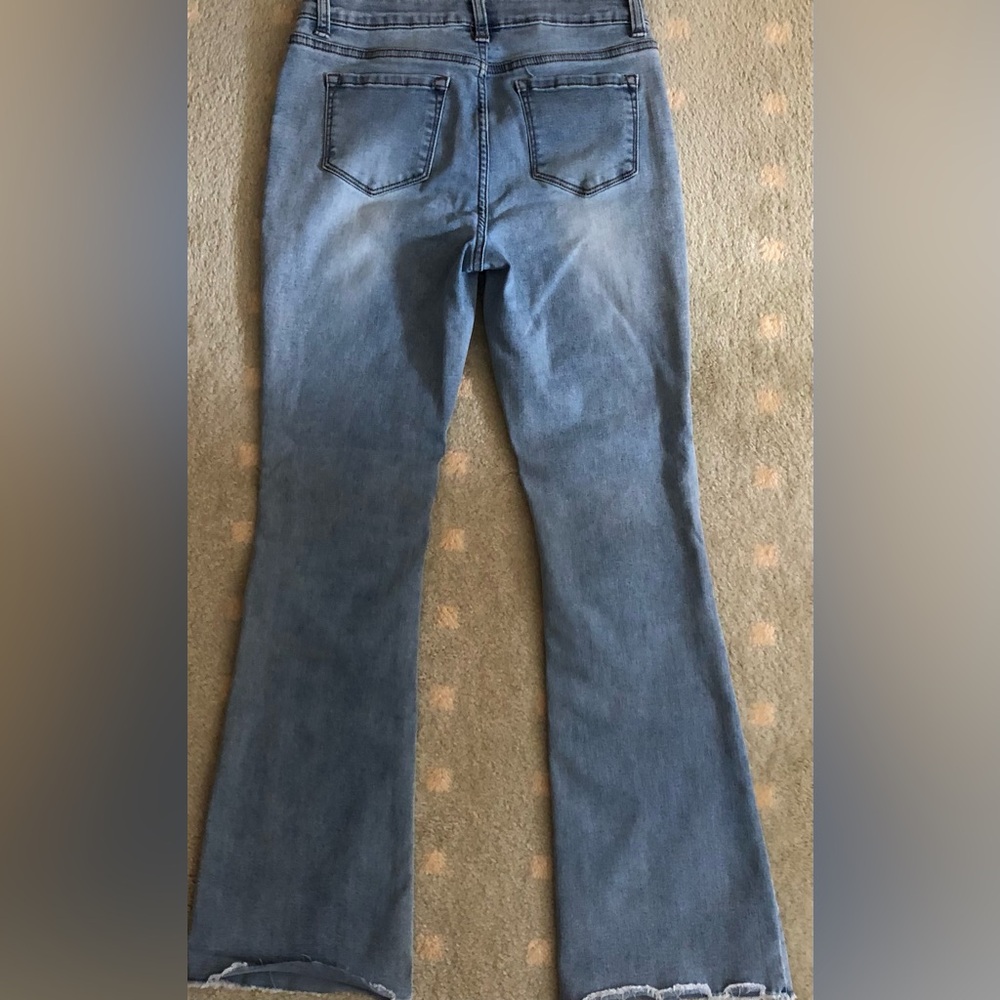 Kids Light Blue Flared Jeans - Brand Unspecified